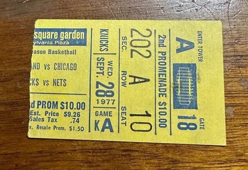 1977 basketball nets knicks - 1977, vs